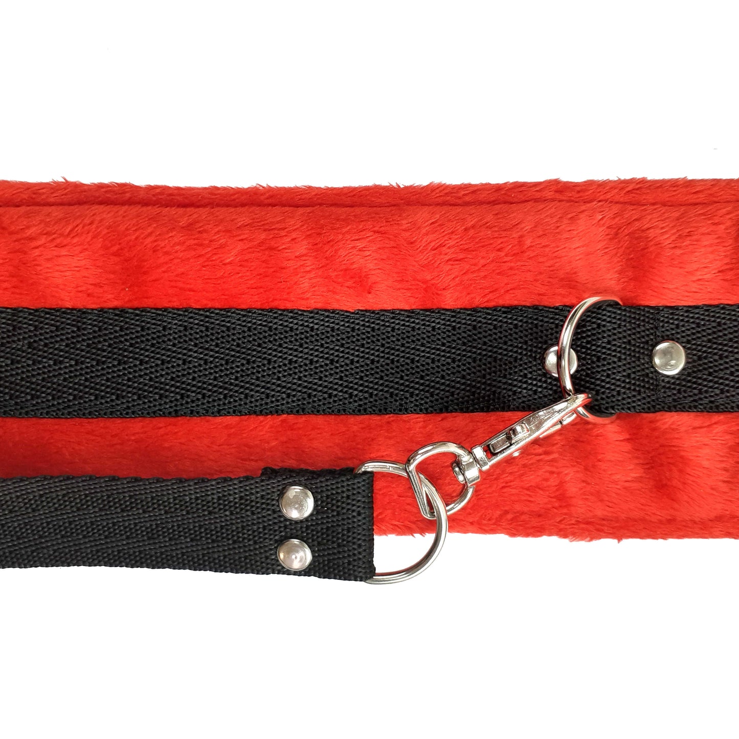 NeDlyaSkuki Soft Touch Light Collar with Leash – Red