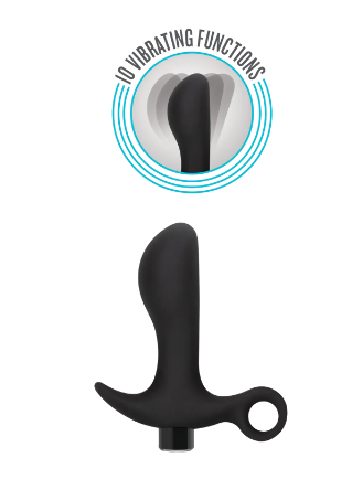 Blush Anal Adventures Platinum Silicone Vibrating Anal Plug Pros