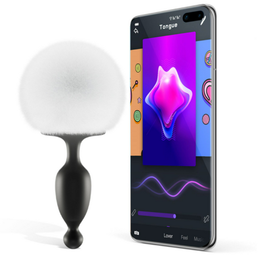 Magic Motion Bunny smart vibrating anal plug with a fluffy tail