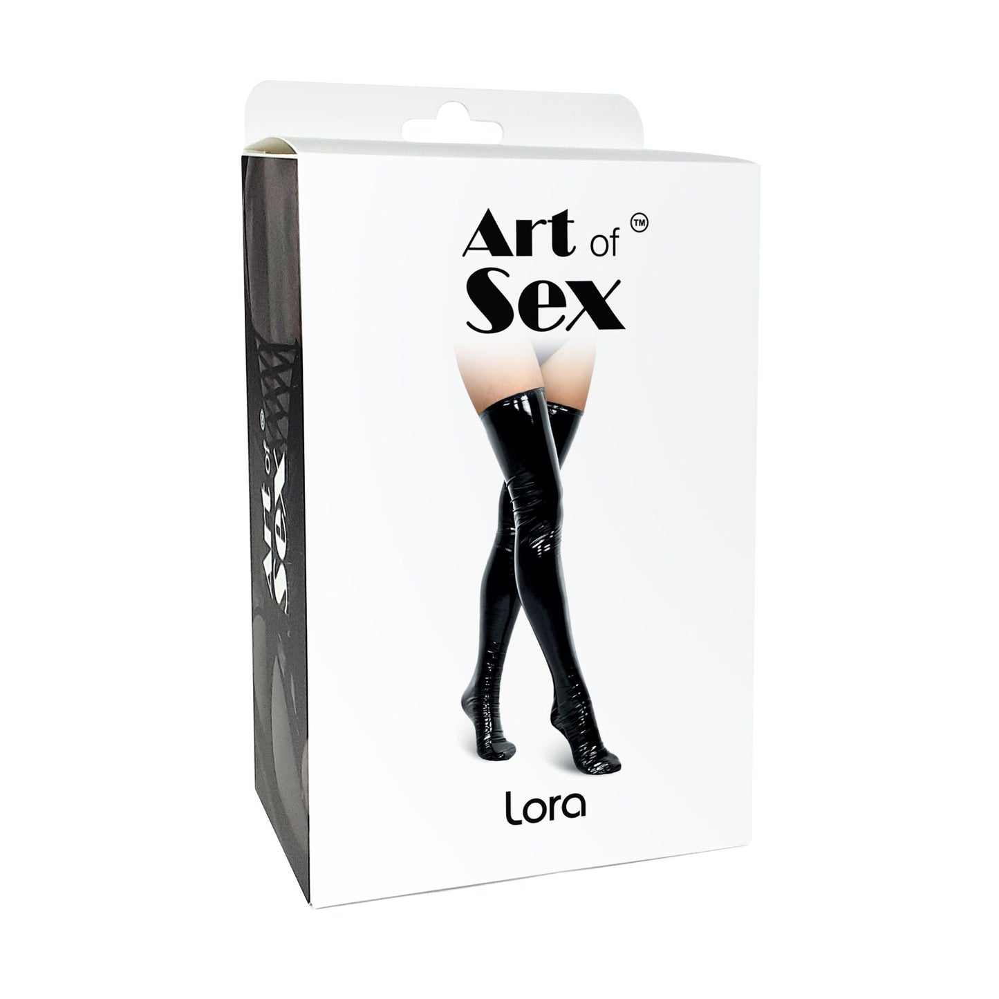 Sexy Vinyl Stockings Art of Sex – Lora, Size L, Red