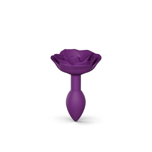 Love To Love Silicone Anal Plug OPEN ROSES S Size – Purple Rain
