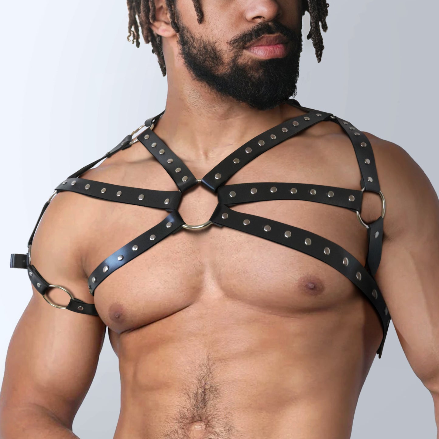 Men’s Leather Harness Art of Sex – Ares size XS-M