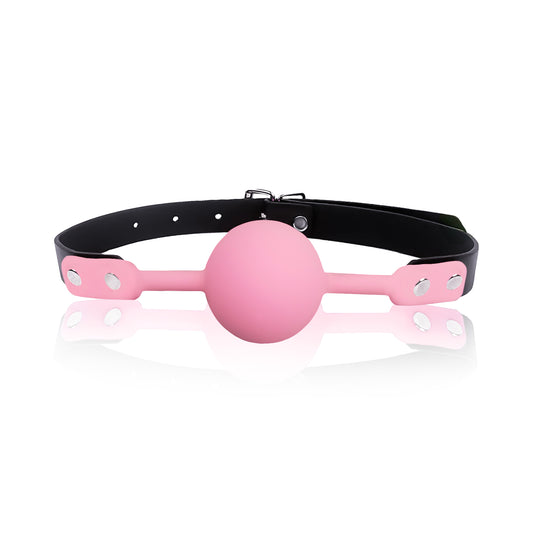 Silicone ball gag, Pink