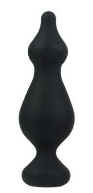 Anal plug Adrien Lastic Amuse Big Black (L) with two transitions, max diameter 4.4 cm