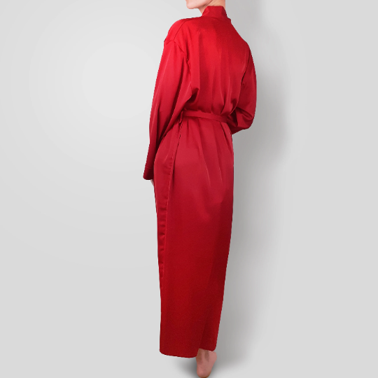 Long silk robe