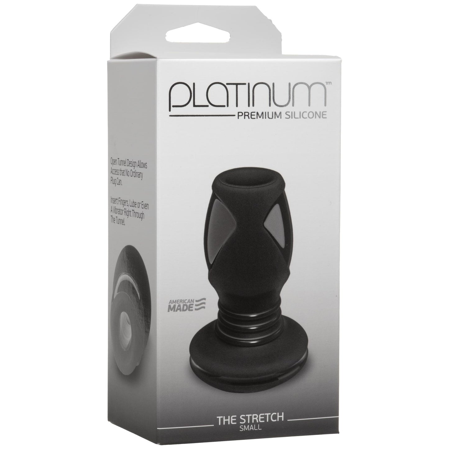 Anal Tunnel Doc Johnson Platinum Premium Silicone — The Stretch — Small — Black