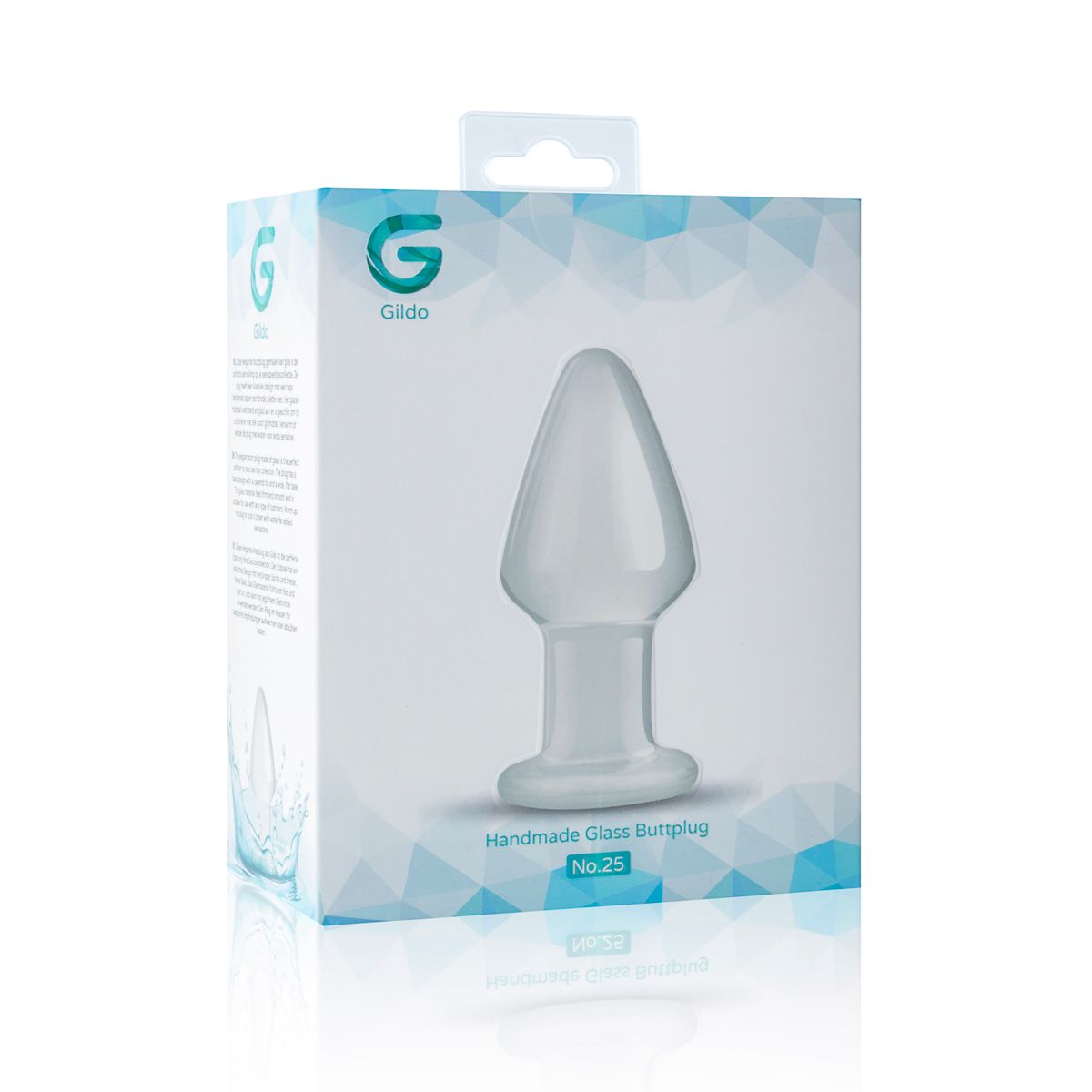 Glass anal plug Glass Gildo Buttplug No. 25