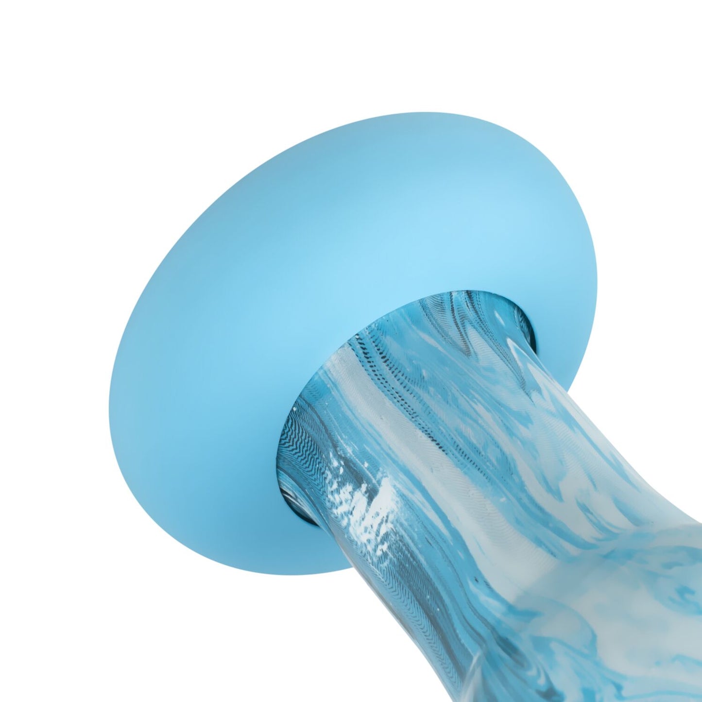 Glass Anal Plug Gildo Ocean Curl, max diameter 4 cm