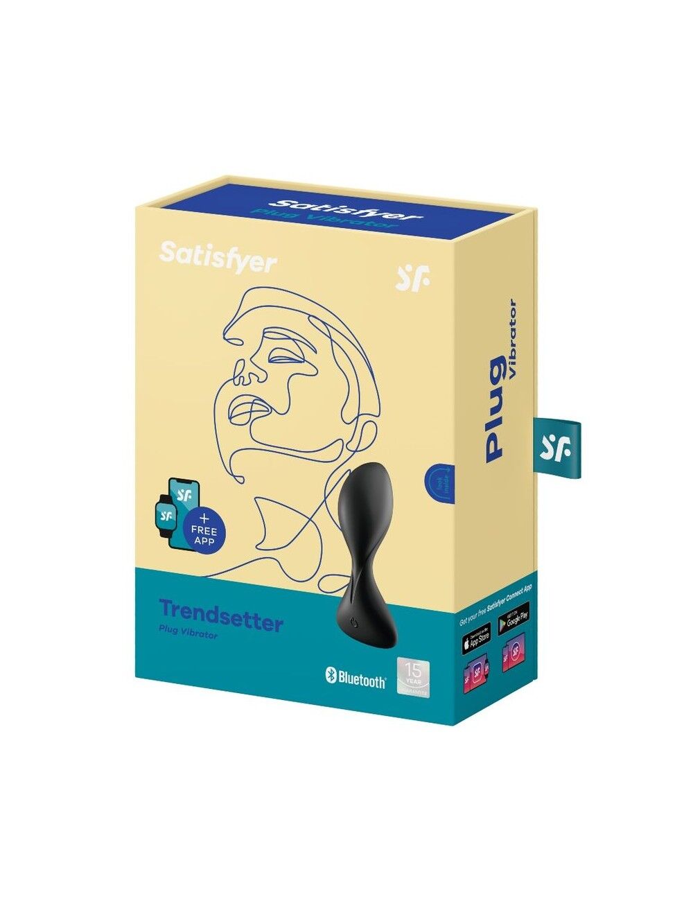 Satisfyer Trendsetter Black Smart Plug with Vibration