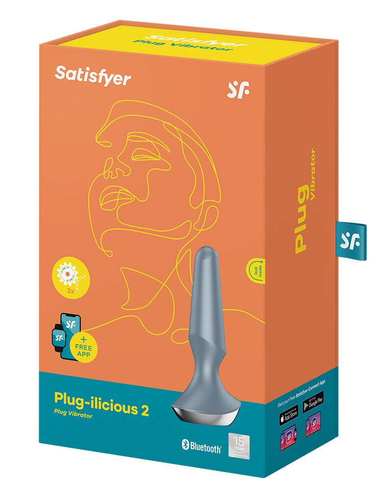 Satisfyer Plug-ilicious 2 Ice Blue smart vibrating plu