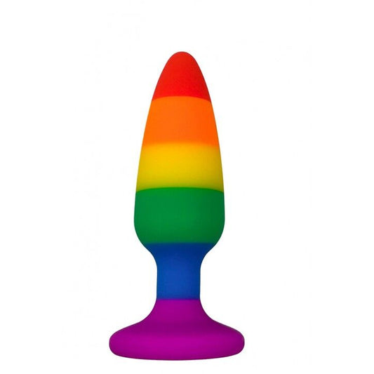 Wooomy Hiperloo Silicone Rainbow Plug M Anal Plug, 2.9 cm diameter, 11 cm length