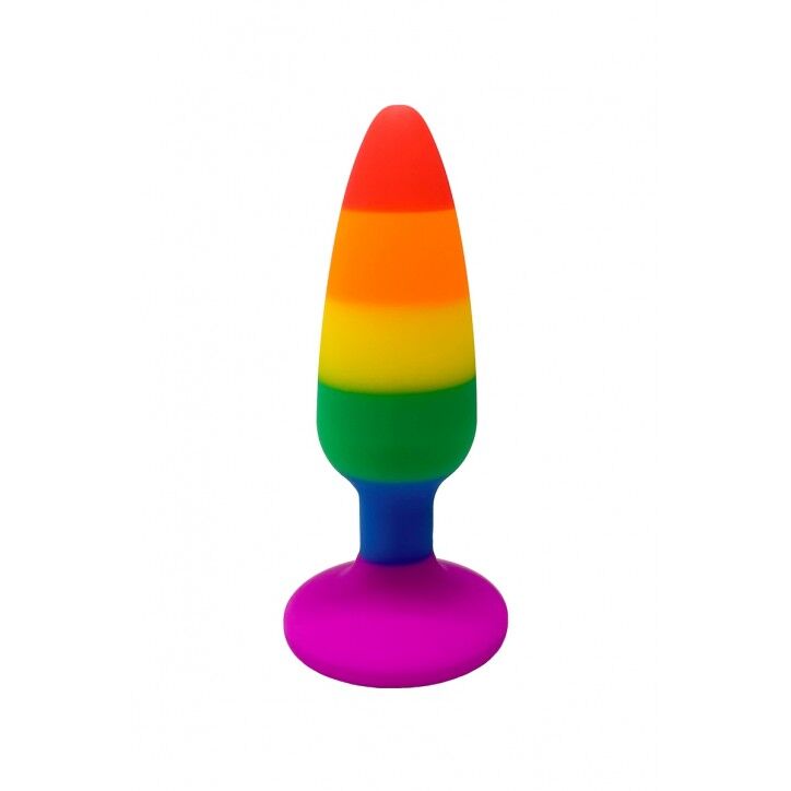Wooomy Hiperloo Silicone Rainbow Plug S Anal Plug, 2.4 cm diameter, 9 cm length