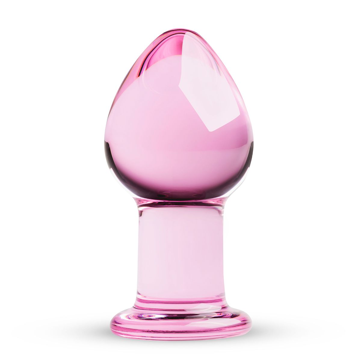Pink glass anal plug Gildo