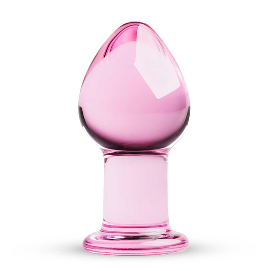 Pink glass anal plug Gildo