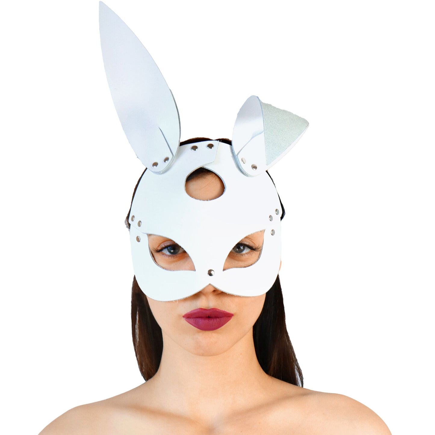 Leather bunny mask