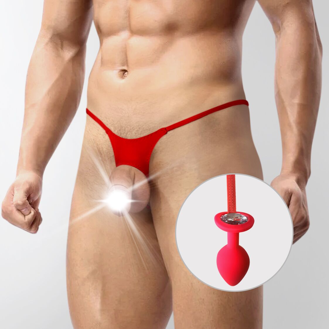 Men's underwear XS-2XL with silicone anal plug Art of Sex - Joni plug S