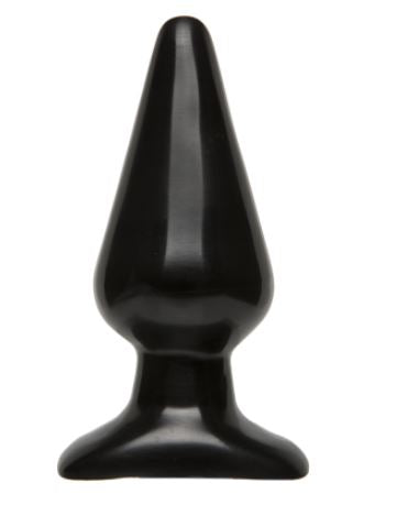 Doc Johnson Smooth Classic Butt Plug Large – Black, max diameter 5.7 cm