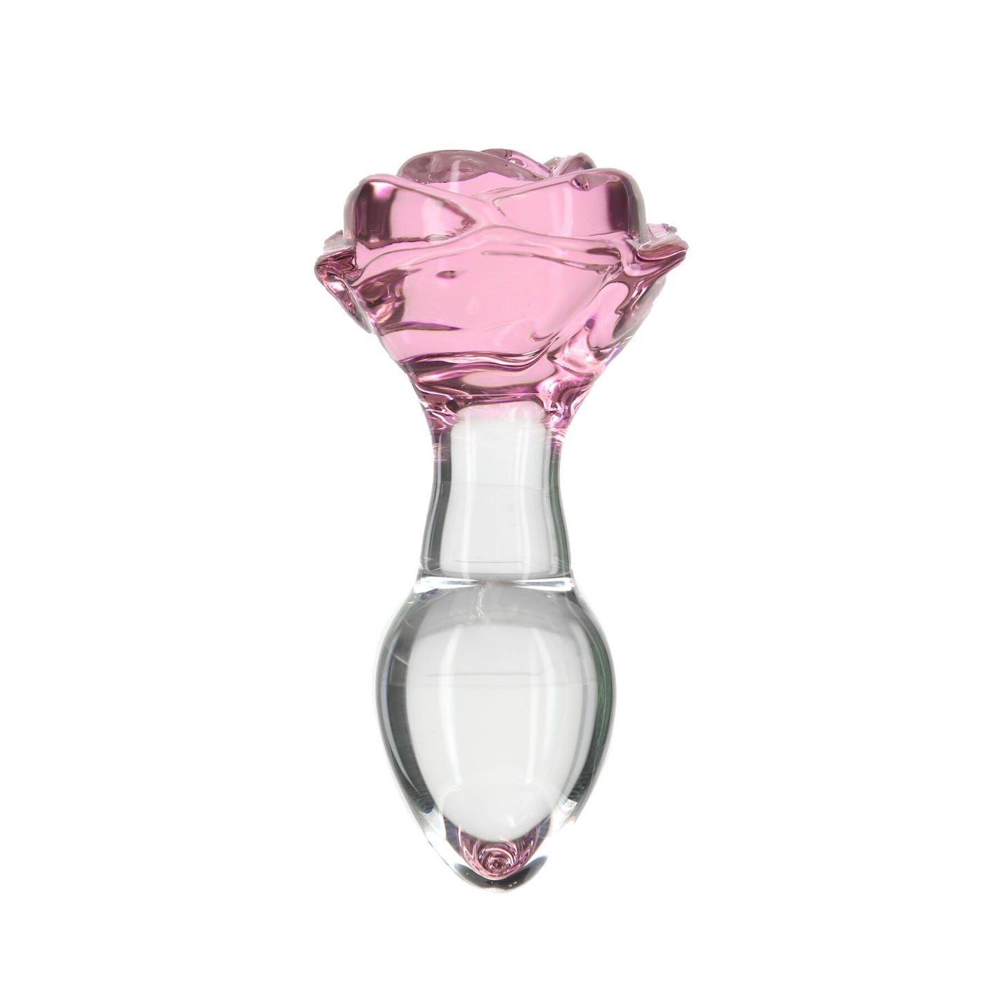 Glass anal plug Pillow Talk Rosy Luxurious Glass Anal Plug, ⌀3.3 cm, vibrating bullet included as a gift