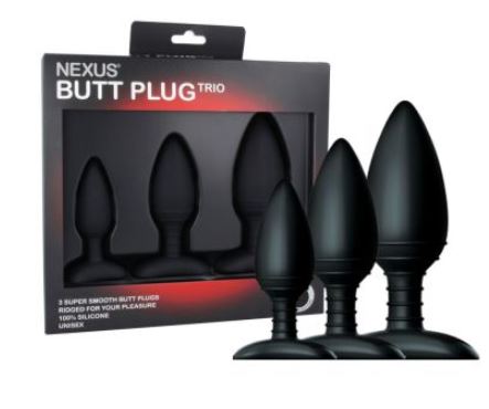 Nexus Butt Plug Trio Set – max diameters 3 cm – 4 cm – 5 cm