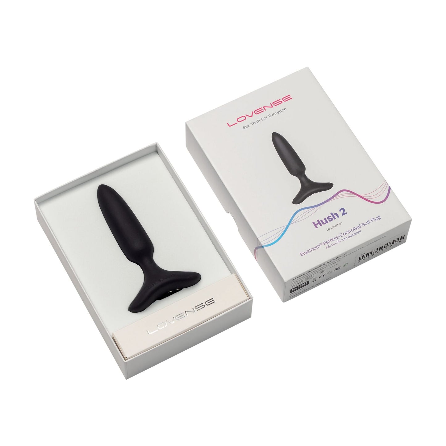 Lovense Hush 2 XS Remote-Control Smart Vibrating Anal Plug
