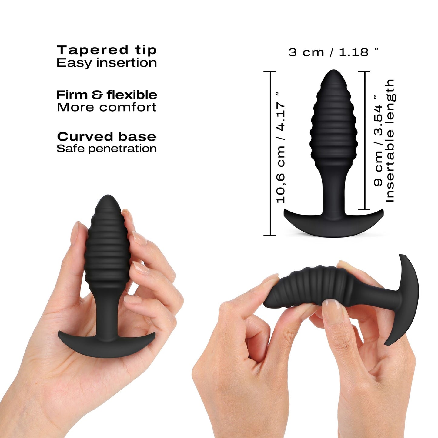 Dorcel SPIRAL PLUG Anal Plug, 3 cm diameter, silicone