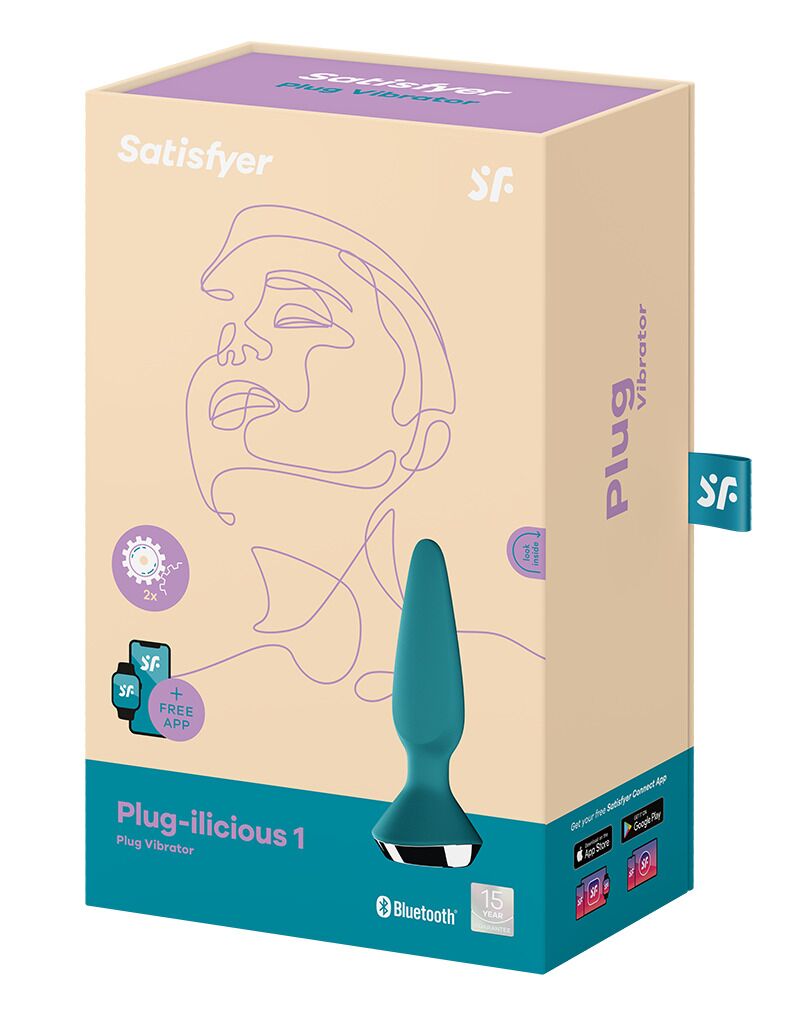 Satisfyer Plug-ilicious 2 Petrol: Dual-Motor Smart Vibrating Anal Plug