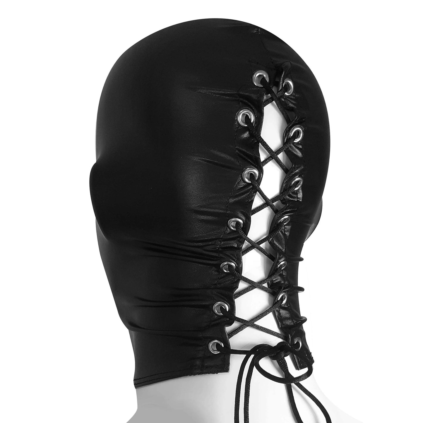 Open mouth pvc bdsm bondage hood