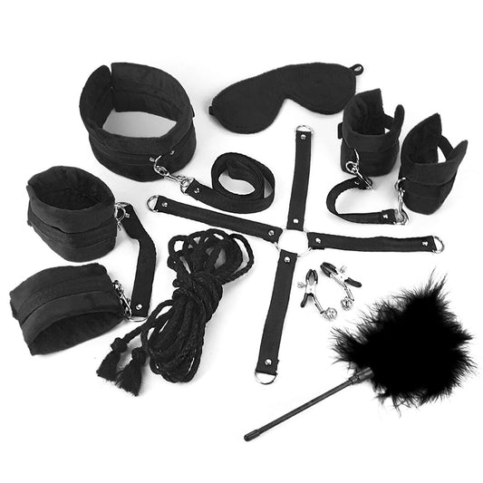 Unleash Your Desires with our Comprehensive Soft Touch BDSM Set - Perfect for Bold Experiments!