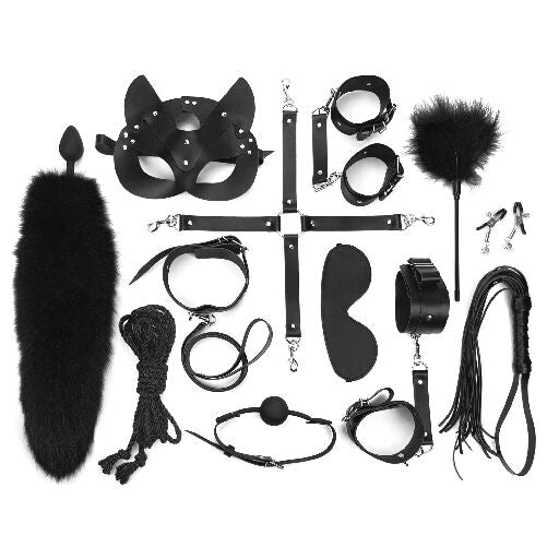 bdsm leather kit set