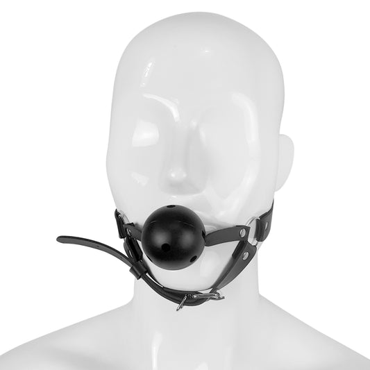Mask gag with a plastic ball, Black