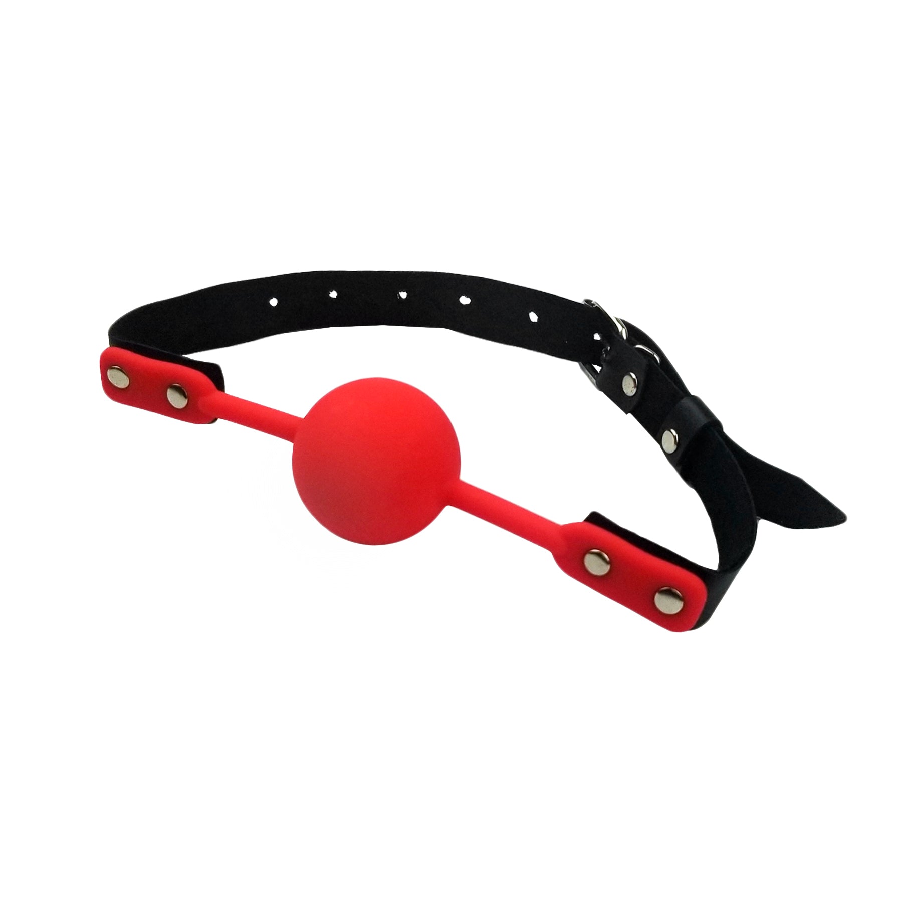 bdsm ball gag red